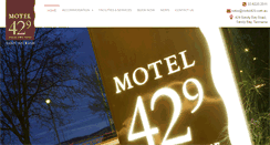 Desktop Screenshot of motel429.com.au