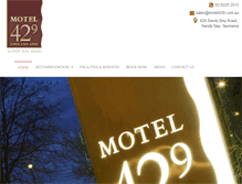 Tablet Screenshot of motel429.com.au